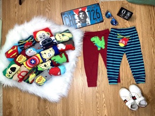 Quần dài mông thú cotton cho bé trai / bé gái