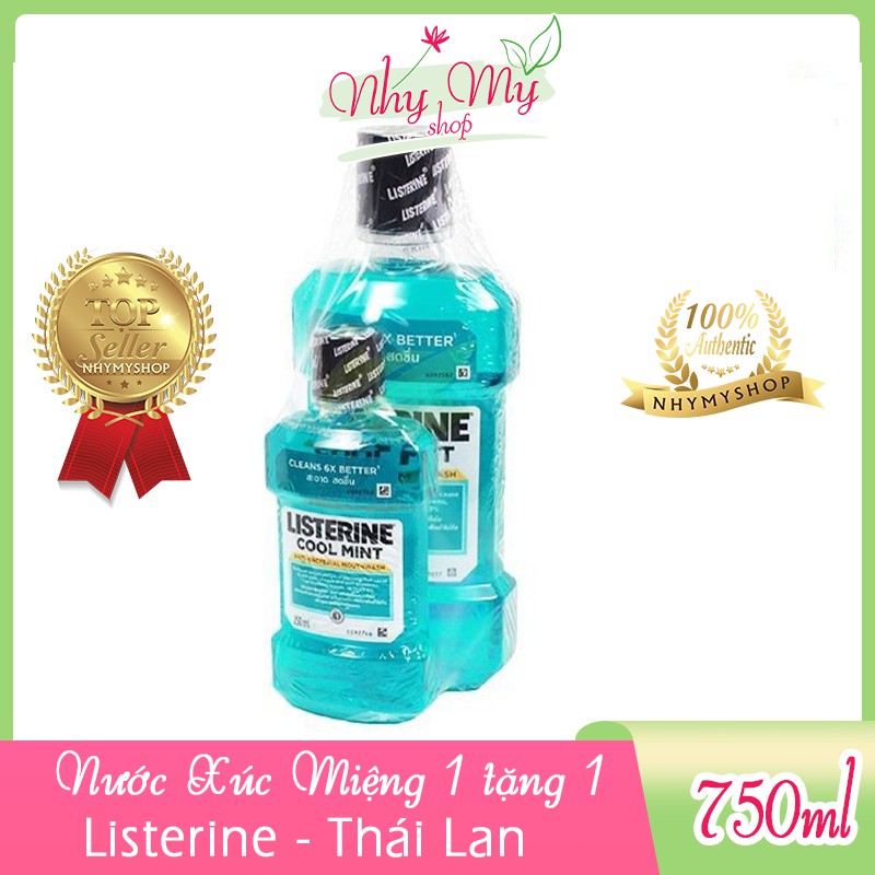 ⚡️1 tặng 1⚡️Nước xúc miệng Listerine 750ml Thái Lan