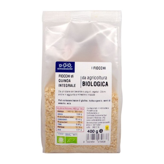 Diêm Mạch (Quinoa) Hữu Cơ Cán Dẹp Sottolestelle 400g