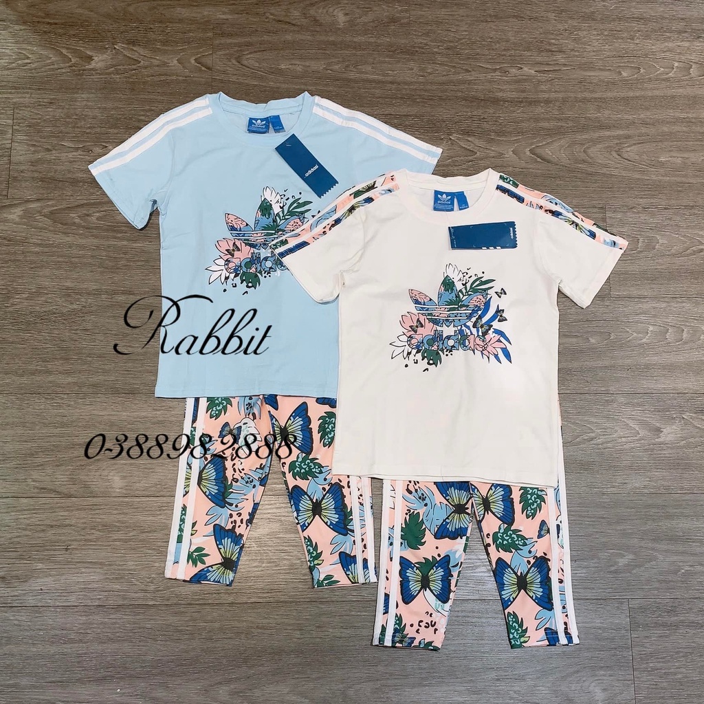 Bộ áo họa tiết quần legging - RABBITSHOP