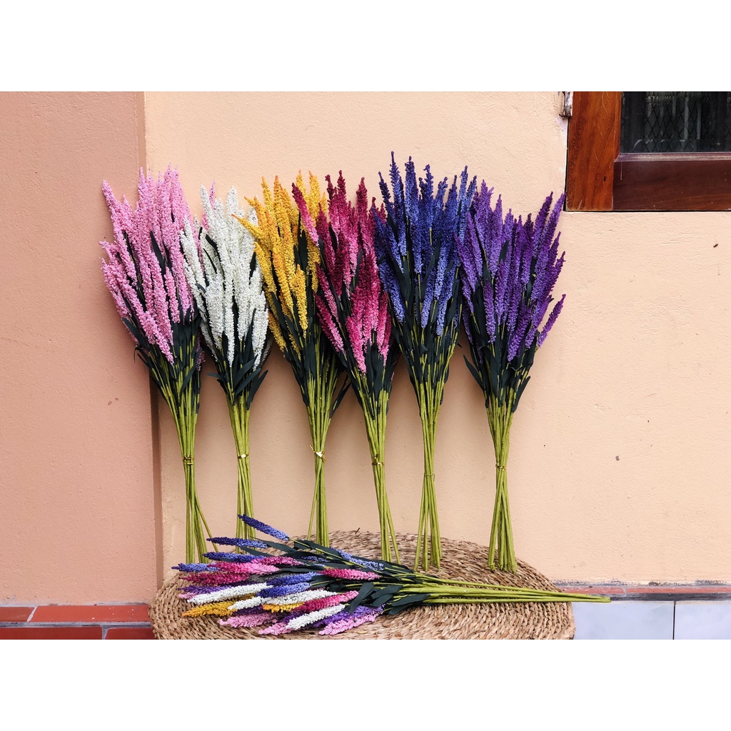 Cành hoa Lavender cắm bình siêu xinh Decor trang trí không gian sống