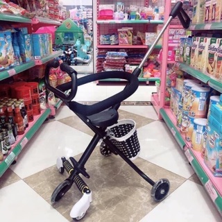 Xe đẩy 5 bánh gấp gọn
