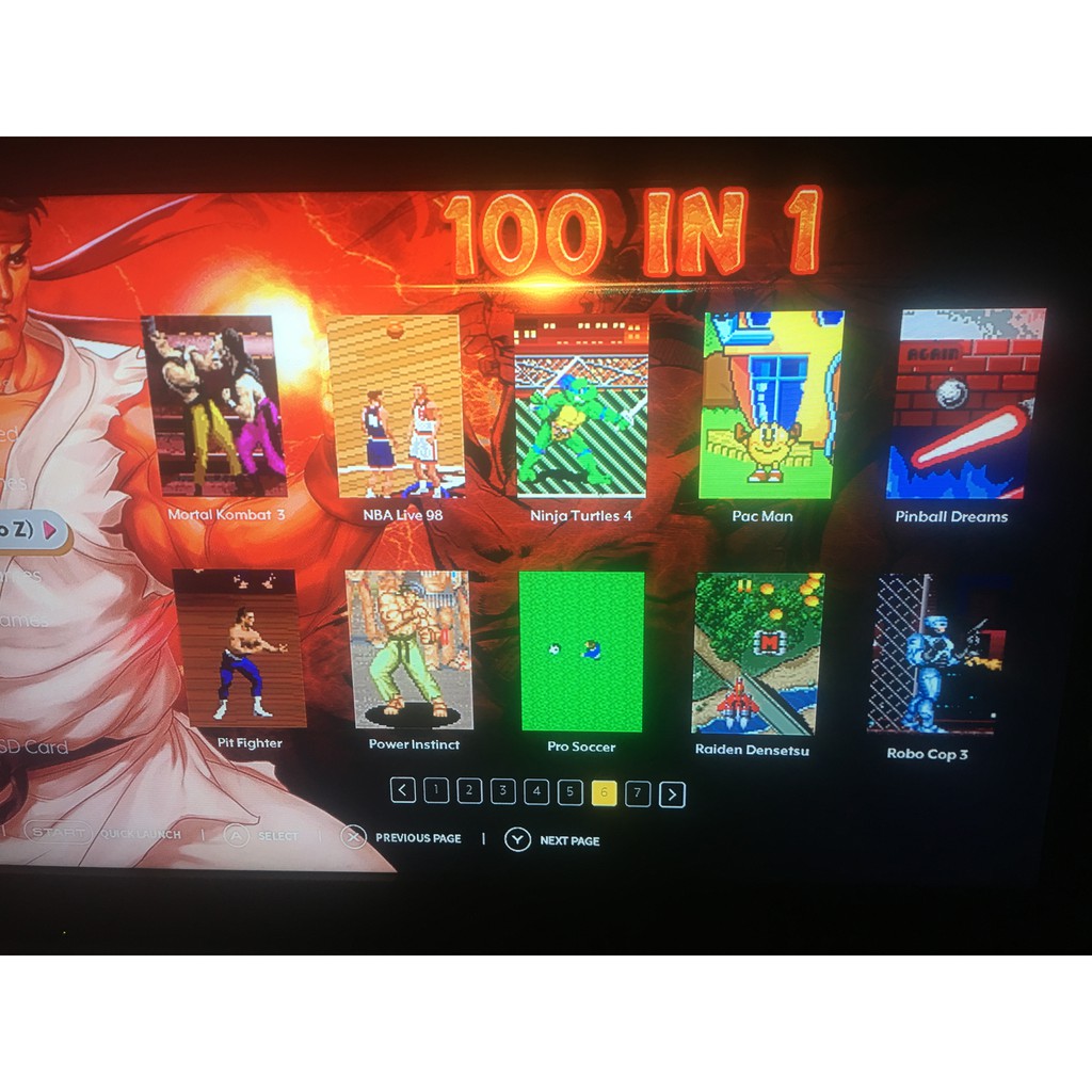Máy chơi game 16 bit kết nối tivi qua cỏng HDMI có 100 game trong máy SFC-100