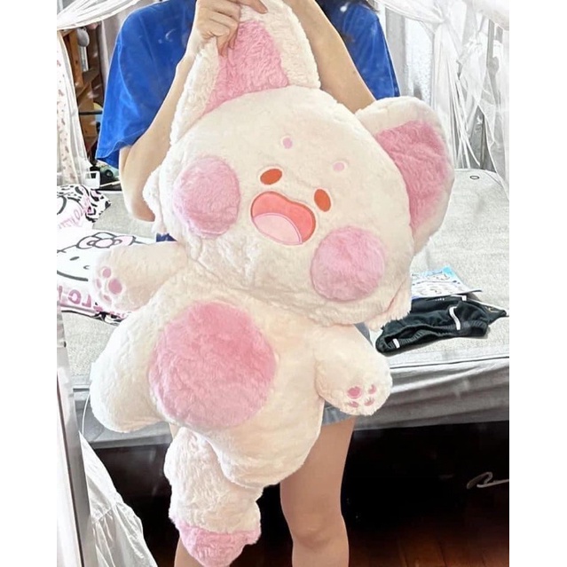 CÓ SẴN Mèo bông DUDU size 90cm tính từ tai đến đuôi full màu hot trend siêu mềm mại gấu bông thú bông đồ chơi