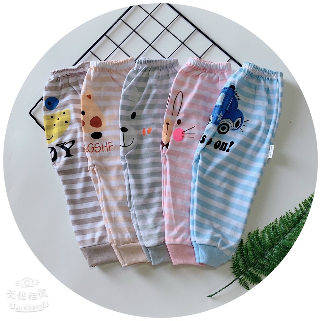 Quần chục dài cotton nỉ len thu đông ấm áp cho bé