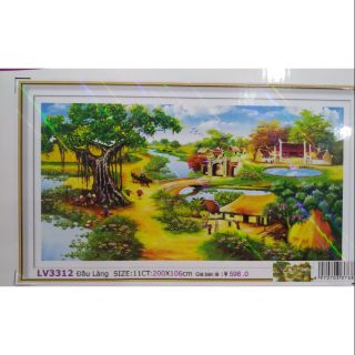 Kit thêu đồng quê