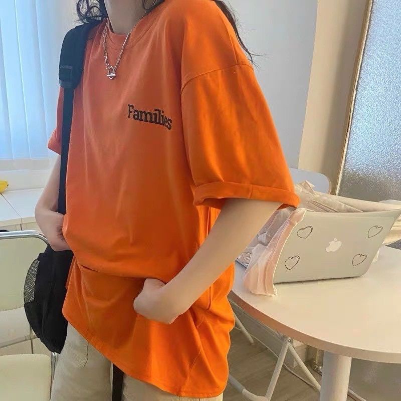 Áo phông tay lỡ nữ cotton form 35-70kg unisex