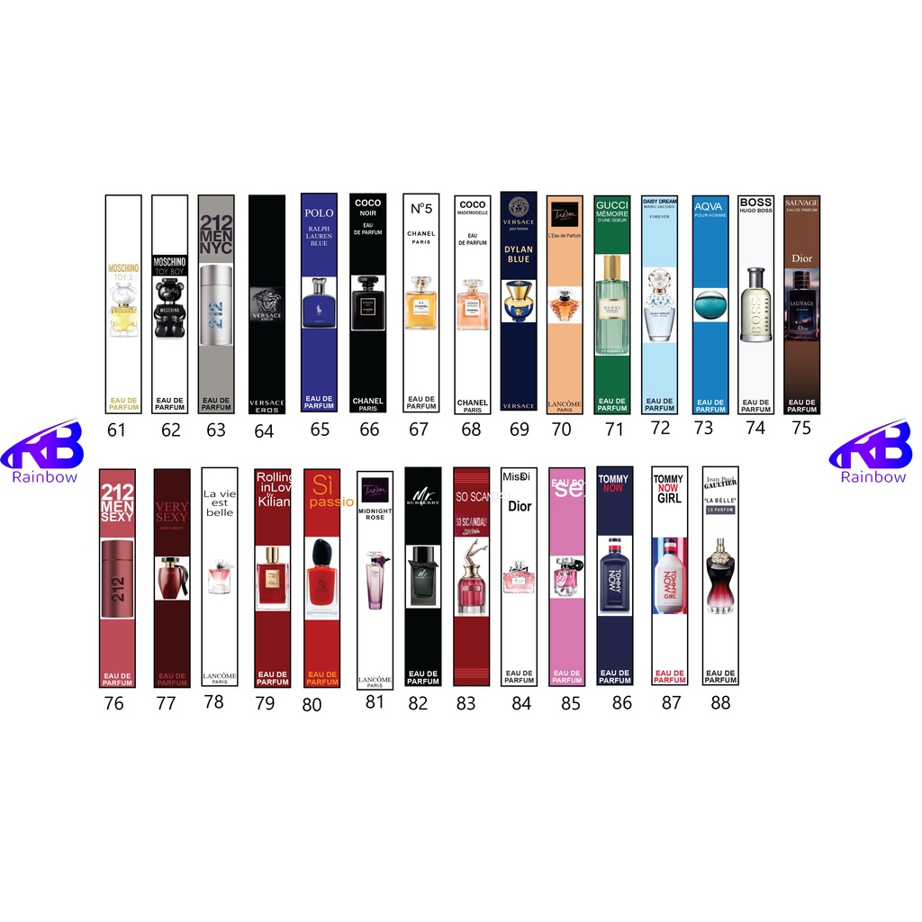 Tem dán nước hoa lọ chiết nhiều kích cỡ 1 tờ A4 26 tem