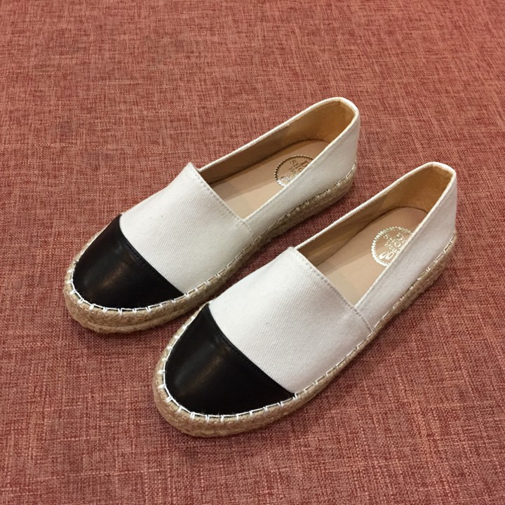 Slip on nữ viền đế cói siêu nhẹ siêu êm chân chính hãng De'shoeshouse Thái Lan DS0903 Sr7