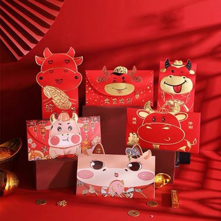 Bao lì xì trâu vàng siêu hot 2021 LẺ