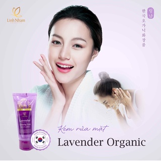 Kem Rửa Mặt Lavender Organic Linh Nhâm - Giúp Kháng Khuẩn Sạch Da Mịn Màng mỹ phẩm Organic