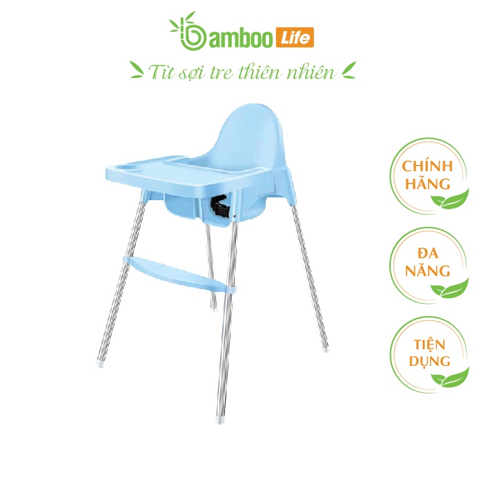 Ghế ăn dặm cho bé Bamboo Life BL085 đa năng có thể gấp gọn, thay đổi độ cao tiện lợi dùng ở nhà, mang đi du lịch