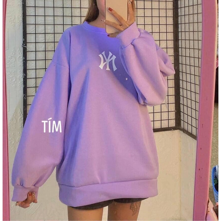 áo sweter ny nỉ ngoại tay bồng