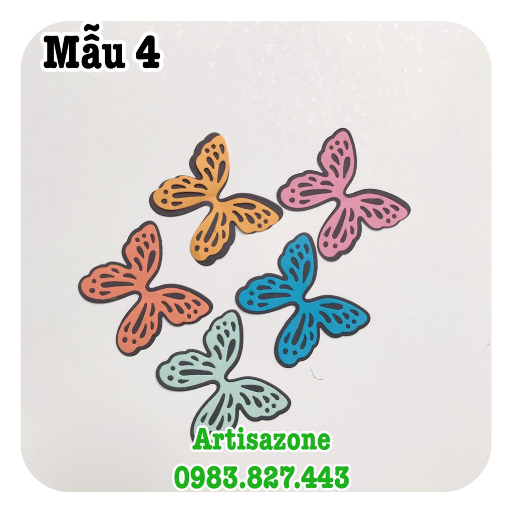Bướm giấy size nhỡ - Trang trí scrapbook, love box, album, thiệp...