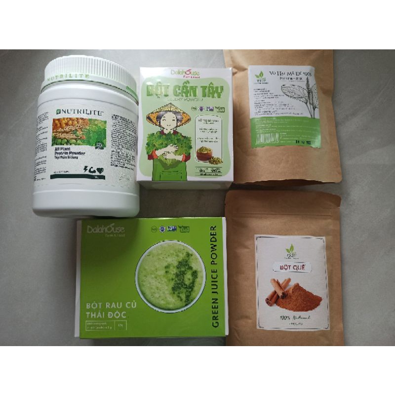 [ Combo] Bột Rau Củ Detox Thải Độc Dalahouse 63g Mix 7 vị (21 gói x3g) bổ sung chất xơ, vitamin tốt cho sức khoẻ