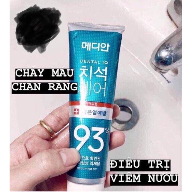 Kem đánh răng median [Sạch Trắng 100%_Hàng Auth] Kem đánh răng120g Median 93% Hàn Quốc