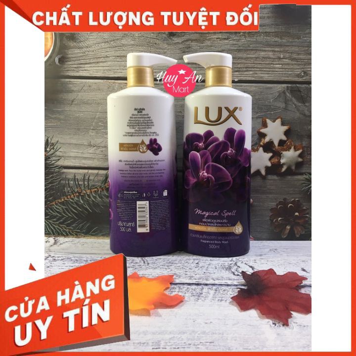 Sữa tắm Lux Thái Lan ⚡HÀNG NỘI ĐỊA⚡ dung tích 500ml. Sữa tắm trắng da Lux hương nước hoa mang lại cảm giác quý phái