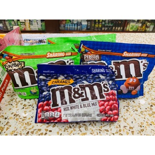 Kẹo chocolate m&m caramel red, white & blue mix 272,2g