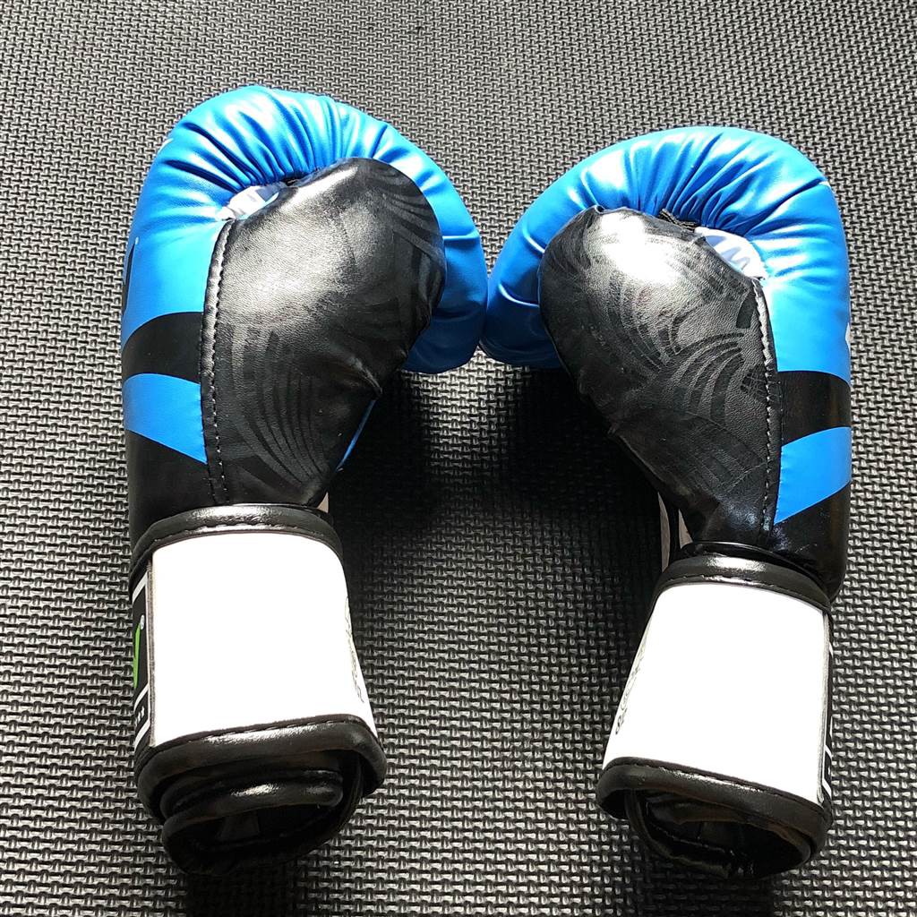 Găng tay Muay Thái Đấm bốc luyện tập Boxing 3N Việt Nam MMA Kickboxing màu xanh