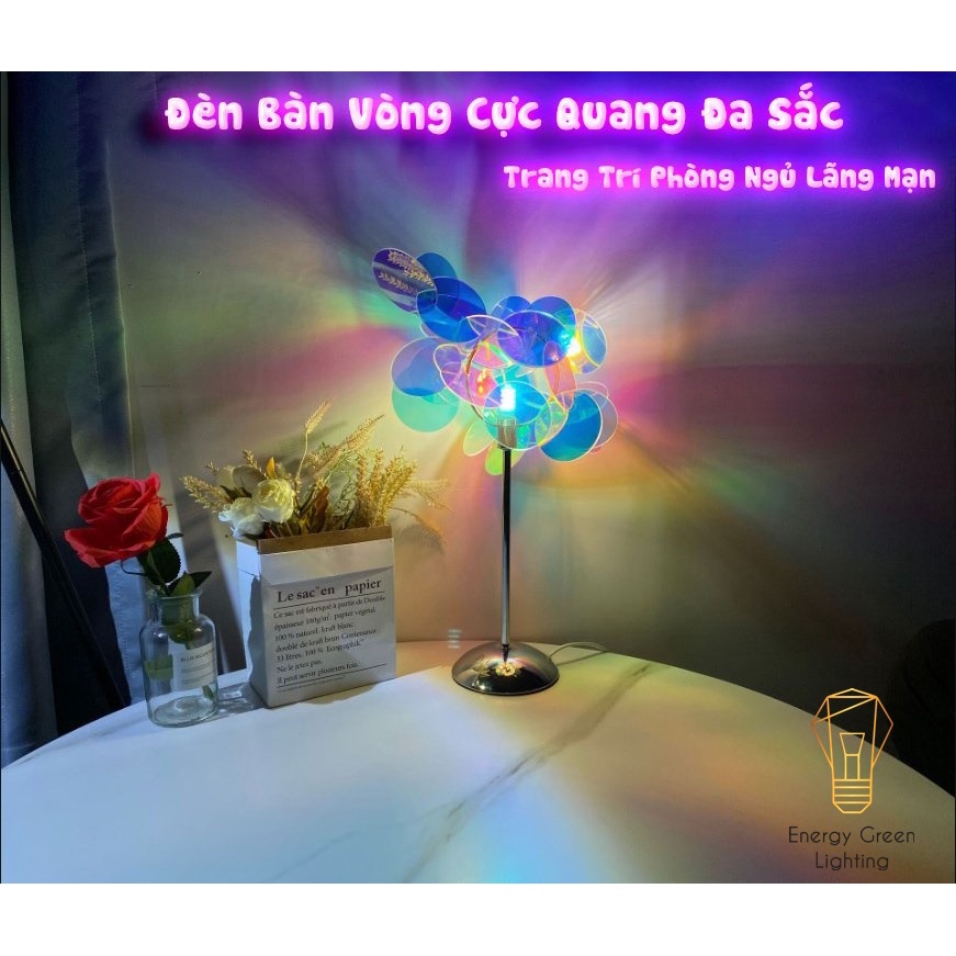 Đèn Trang Trí Vòng Cực Quang Đa Sắc Energy Green Lighting Siêu Đẹp DB-913,DB-914 - 2 Kích Thước - Trang Trí Phòng Ngủ