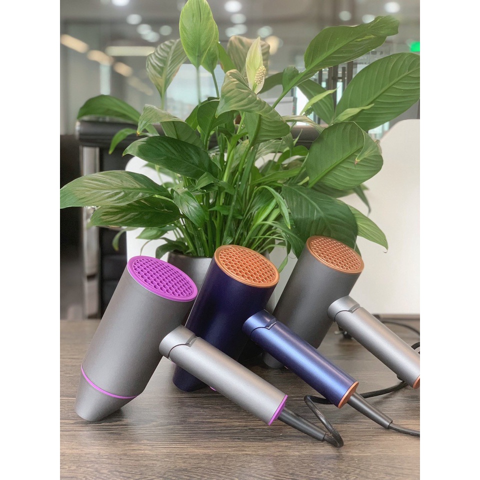 Máy sấy tóc ion gấp gọn 2100W Lebenlang, màu mới: tím, xanh saphire và rose gold, bảo hành 2 năm