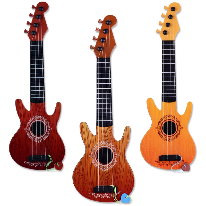 Đàn Ukulele Mini Bằng Gỗ Họa Tiết Trái Cây Hoạt Hình Cho Bé