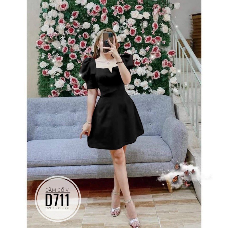 đầm dự tiệc tay phồng nhẹ bigsize 55kg-95kg✅✅ | BigBuy360 - bigbuy360.vn