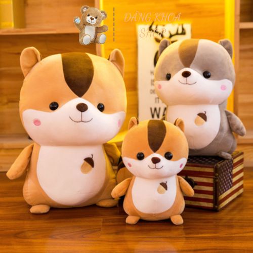 Gấu Bông Sóc Hạt Dẻ - Thú Nhồi Bông Sóc Hạt Dẻ Cao Cấp ĐĂNG KHOA