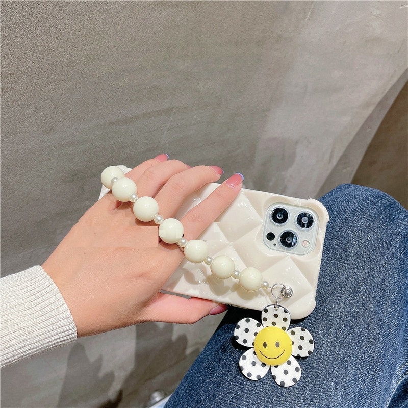 Ốp Điện Thoại Mềm Họa Tiết Hoa Kèm Dây Đeo Cho Iphone 13 Pro Max 12 Pro Max 11 Pro Max Xs Max Xr X 7plus