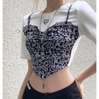 Uniquely Designed Short Sleeve Croptop For Women