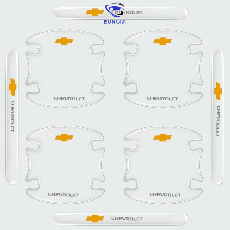 [CHEVROLET] Bộ 10 Miếng Dán Silicon Chống Xước Hõm Cửa, Tay Nắm Cửa , Gương Ô Tô Xe Hơi Có Logo Hãng Xe Chevrolet