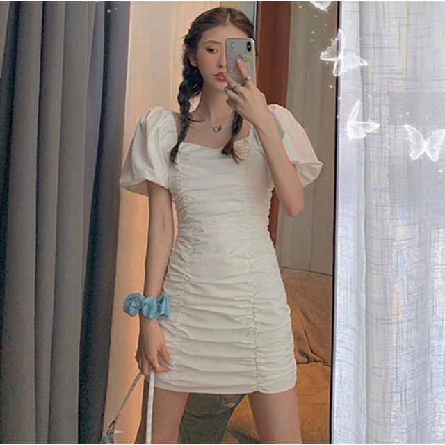 Váy nhún + 2% phí shopee