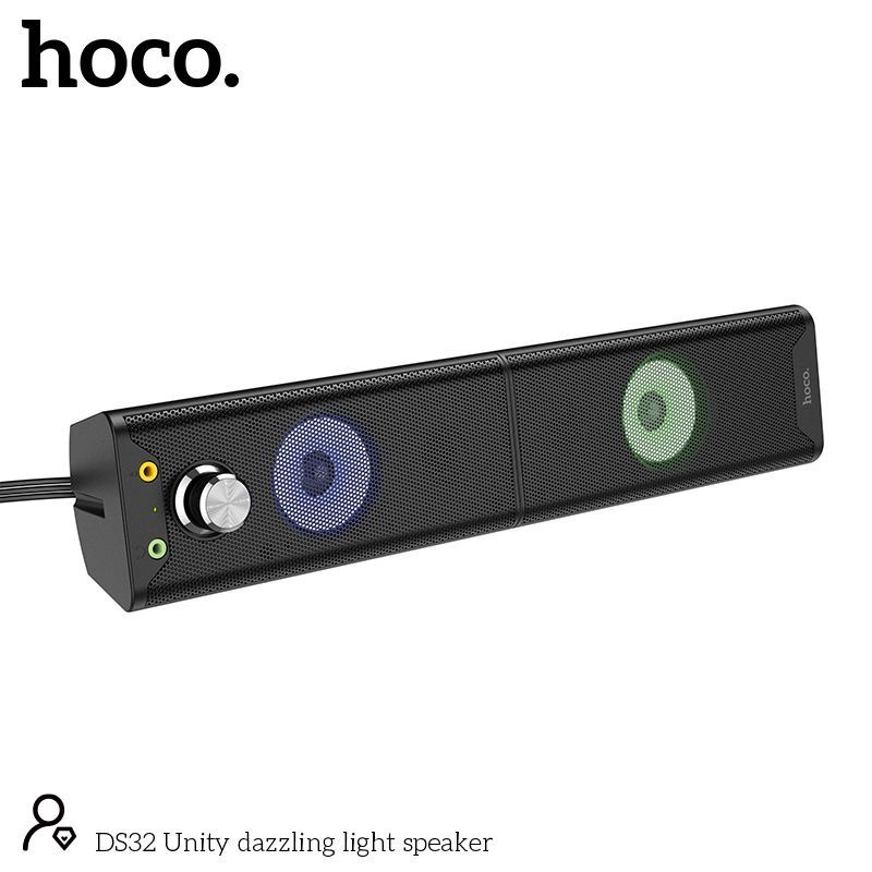 Loa máy tính Hoco DS32 Plus hỗ trợ bluetooth 5.0 kết nối không dây với điện thoại Iphone Samsung bảo hành 12 tháng