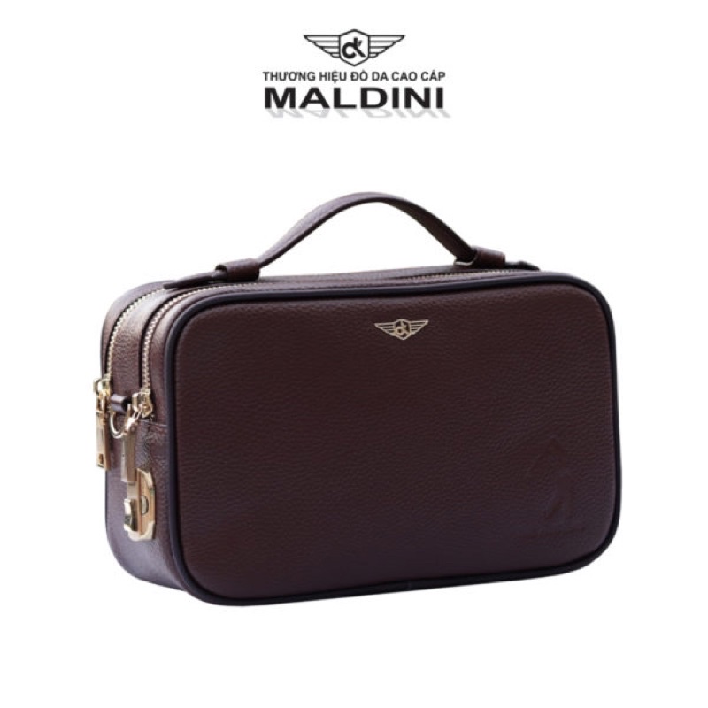 Túi Clutch Cầm Tay Golf - Túi 2 Ngăn Da Bò Thật Có Khoá Số - Hàng Chính Hãng Maldini