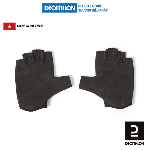 Găng tay tập cử tạ DOMYOS 100 màu đen