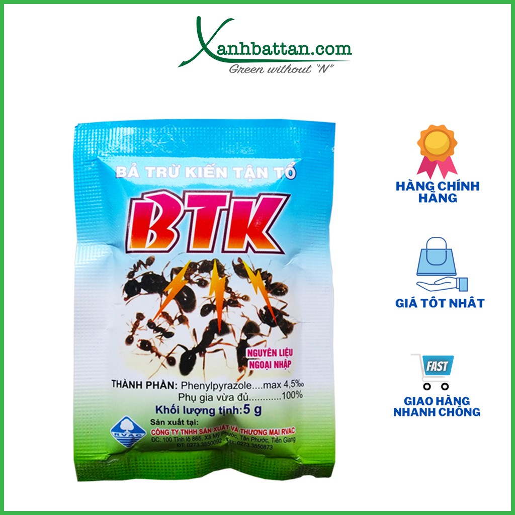 Bả Diệt Kiến - Bả Trừ Kiến Tận Ổ BTK Gói 5 gram