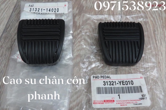 Đệm cao su chân côn phanh toyota camry zace crown xịn chính hãng giá 1 cái