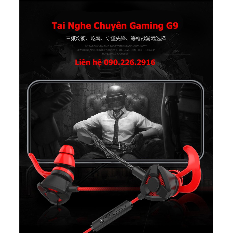 (FreeShip) Tai Nghe Gaming G9 - Có 2 Mic Bản Pro Chuyên Game Pubg Mobile, Free Fire, Liên Minh Tốc Chiến