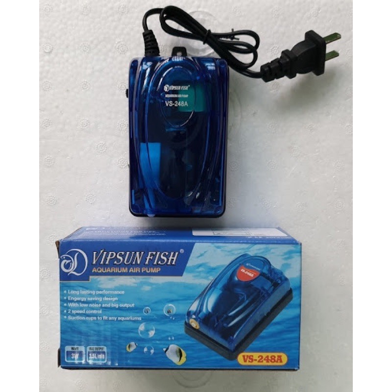 Máy sục sủi khí oxy Vipsun VS 248A - Máy sủi bể cá