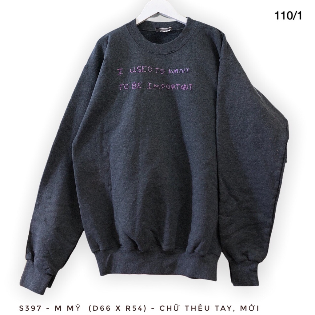 Áo Sweater nữ, nam 2hand, chất dày, size XL/XXL - 1911-2