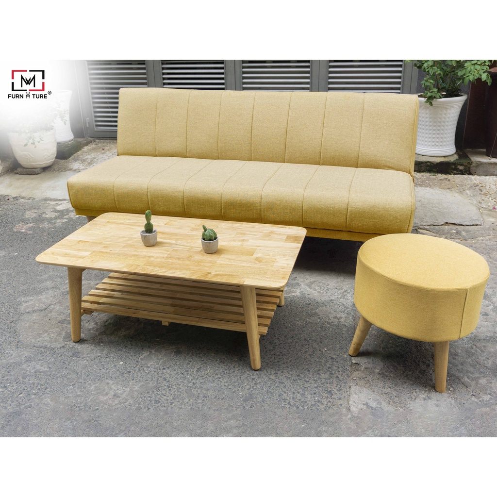 Combo sofa bed 3 chế độ nằm version 3 và ghế đôn đệm thương hiệu MW FURNITURE