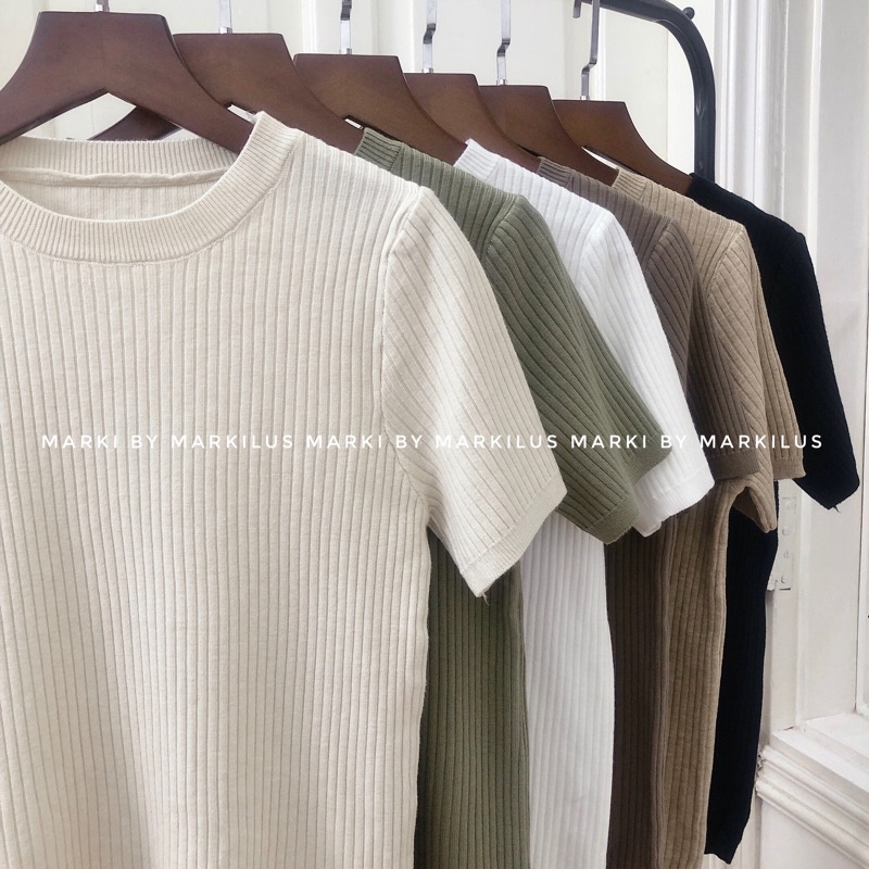 [Mã 11FASHIONSALE1 giảm 10k đơn 50k] (VIDEO) ÁO LEN NỮ CỘC TAY BASIC 7 MÀU | BigBuy360 - bigbuy360.vn