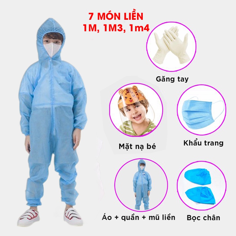 [NHIỀU SIZE - DÀY DẶN]  Đồ bảo hộ phòng dịch - đồ bảo hộ y tế BỘ LIỀN