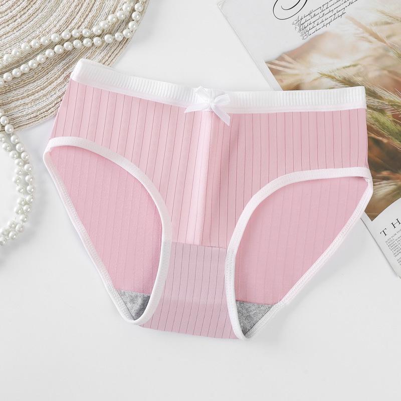 Combo 10 Quần lót nữ cotton kháng khuẩn  phong cách Nhật Bản đính nơ xinh xắn dễ thương quyến rũ - QLN108