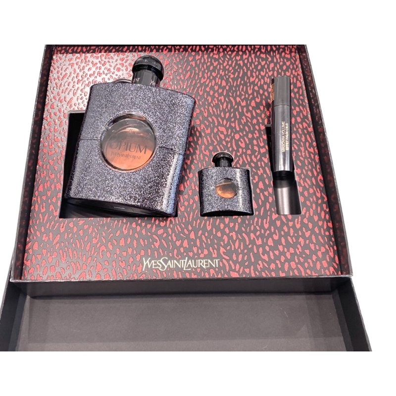 [ Quà tặng cao cấp ] Set Yves Saint Laurent Black Opium ( EDP 90ml & 7,5ml & Mascara )
