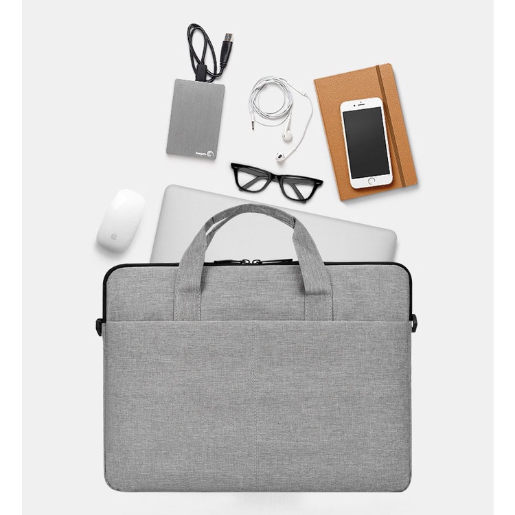 Túi Chống Sốc Laptop 13"- 14"-15" inch Có quai xách trơn Chỉ đôi cao cấp | BigBuy360 - bigbuy360.vn