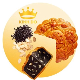 Bánh trung thu kinh đô mè đen hạt dưa 0 trứng