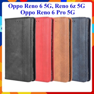 [FreeShip] Bao da dạng ví Oppo Reno 6, Reno 6z, Reno 6 Pro (5G) (cam kết xịn) hít nam châm, ngăn đựng thẻ tiền tiện lợi