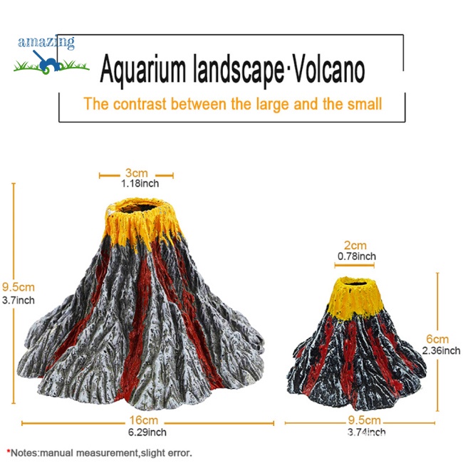 Phụ Kiện Đá Núi Lửa Nhân Tạo Trang Trí Bể Cá