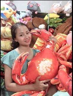 Gối ôm con Cua +Tôm bông  80cm